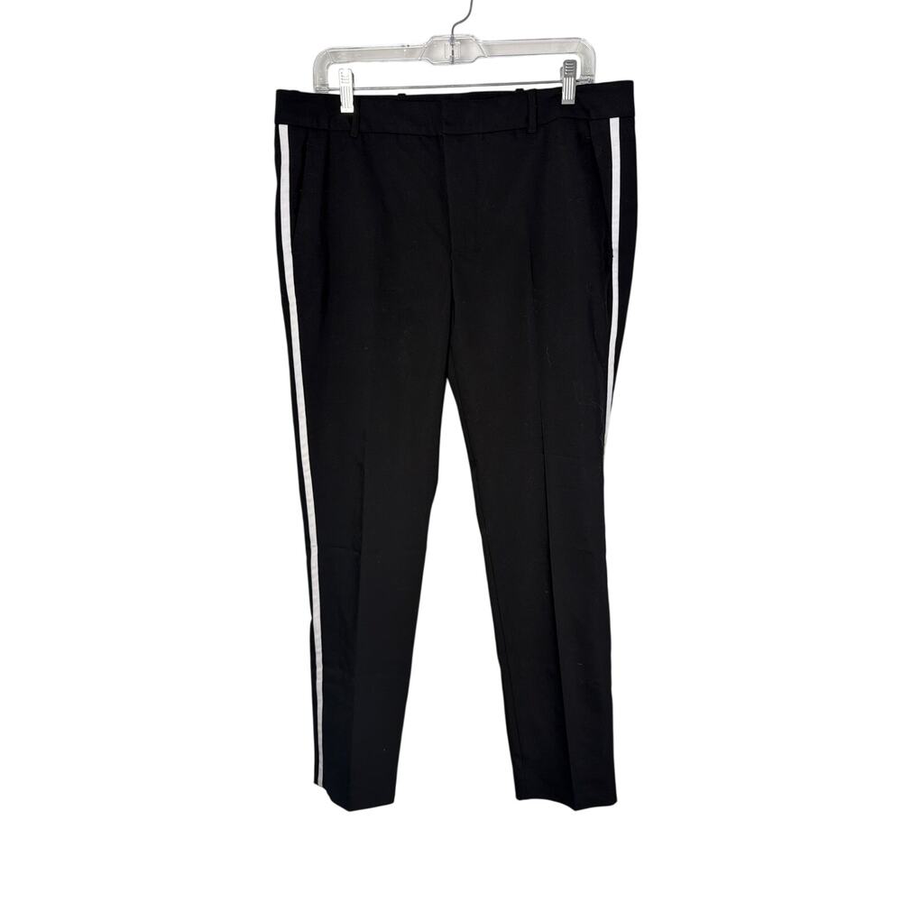 Zara Woman Black Tuxedo Trousers - Women's Size L